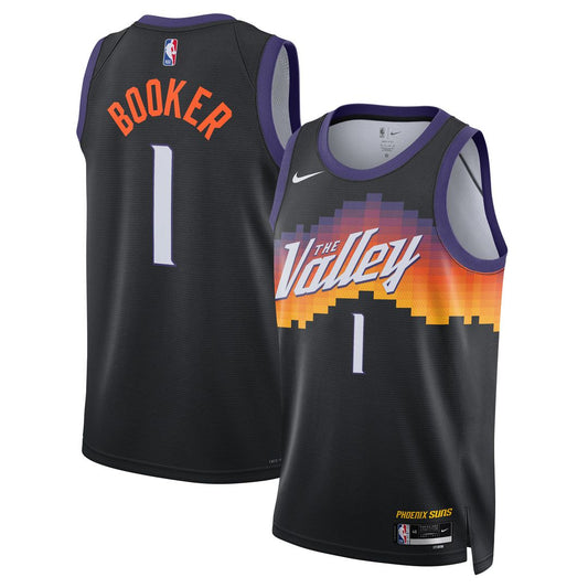 Phoenix Suns Devin Booker Nike Unisex 2025/26 Swingman Jersey - Black - City Edition Team Jersey Sports Fan Apparel