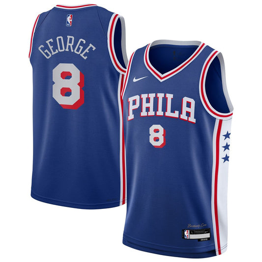Philadelphia 76ers Paul George Nike Youth Swingman Jersey - Icon Edition - Royal Team Jersey Sports Fan Apparel
