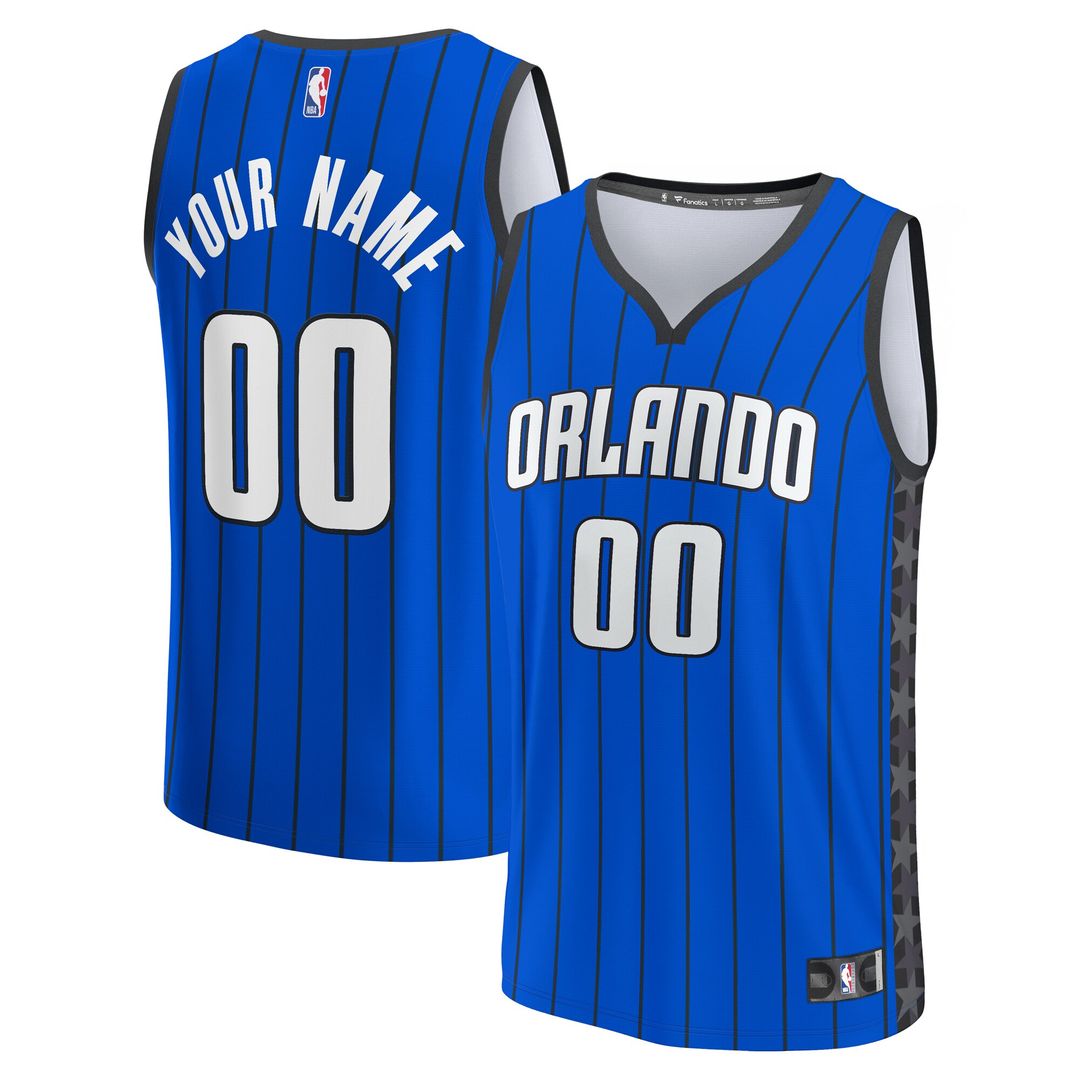 Orlando Magic Fanatics Youth Fast Break Replica Custom Jersey - Statement Edition - Blue Team Jersey Sports Fan Apparel