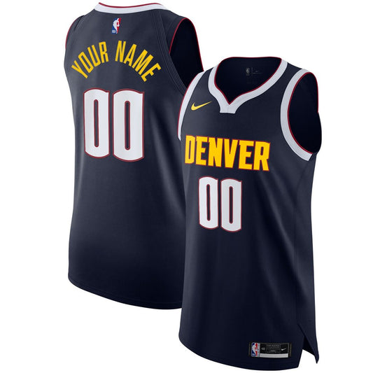 Denver Nuggets Nike 2020/21 Authentic Custom Jersey Navy - Icon Edition Team Jersey Sports Fan Apparel