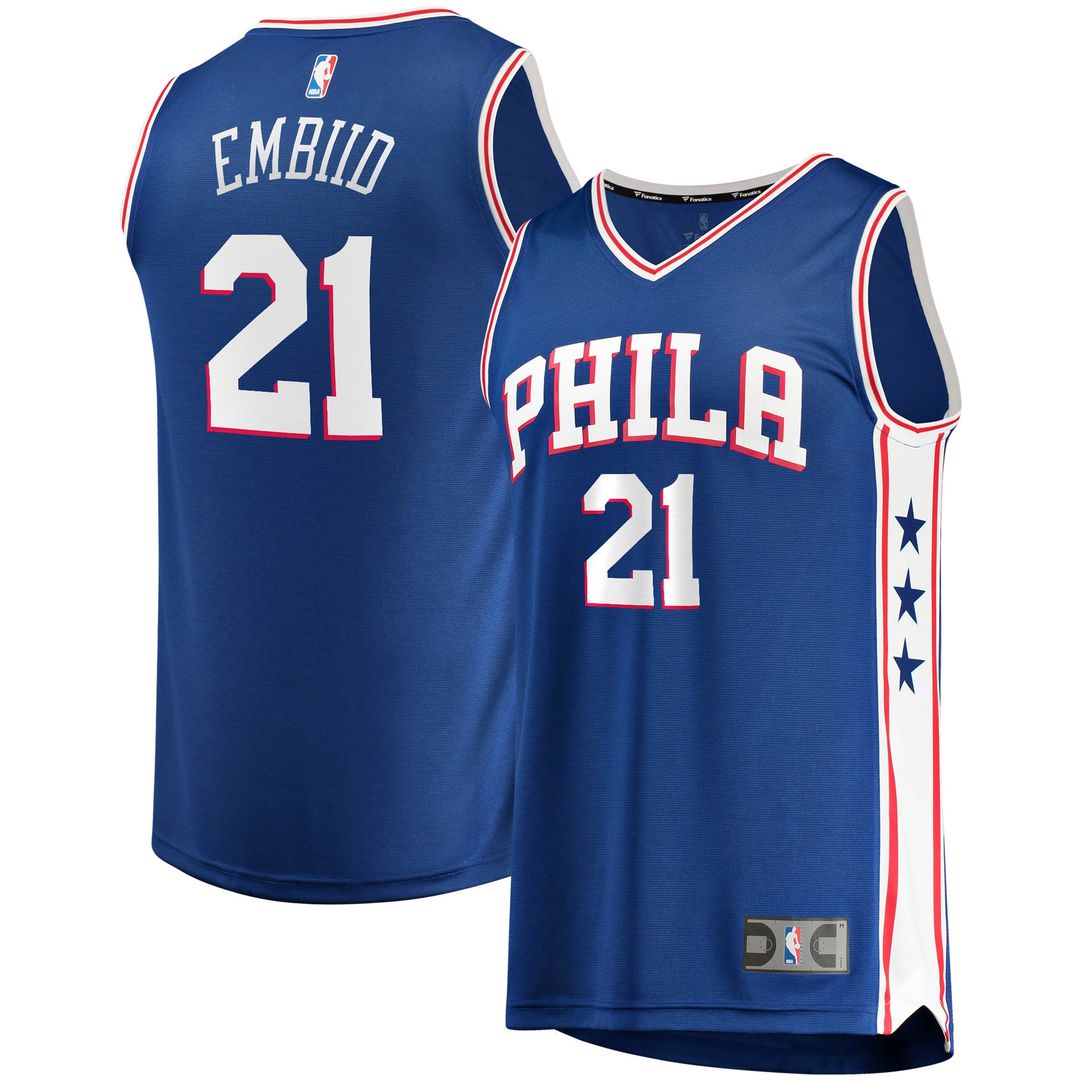 Philadelphia 76ers Joel Embiid Fanatics Replica Jersey - Association Edition - White Team Jersey Sports Fan Apparel