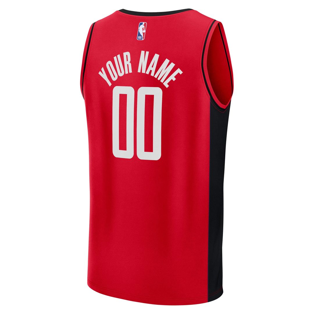 Houston Rockets Fanatics Fast Break Custom Jersey - Icon Edition - Red Team Jersey Sports Fan Apparel