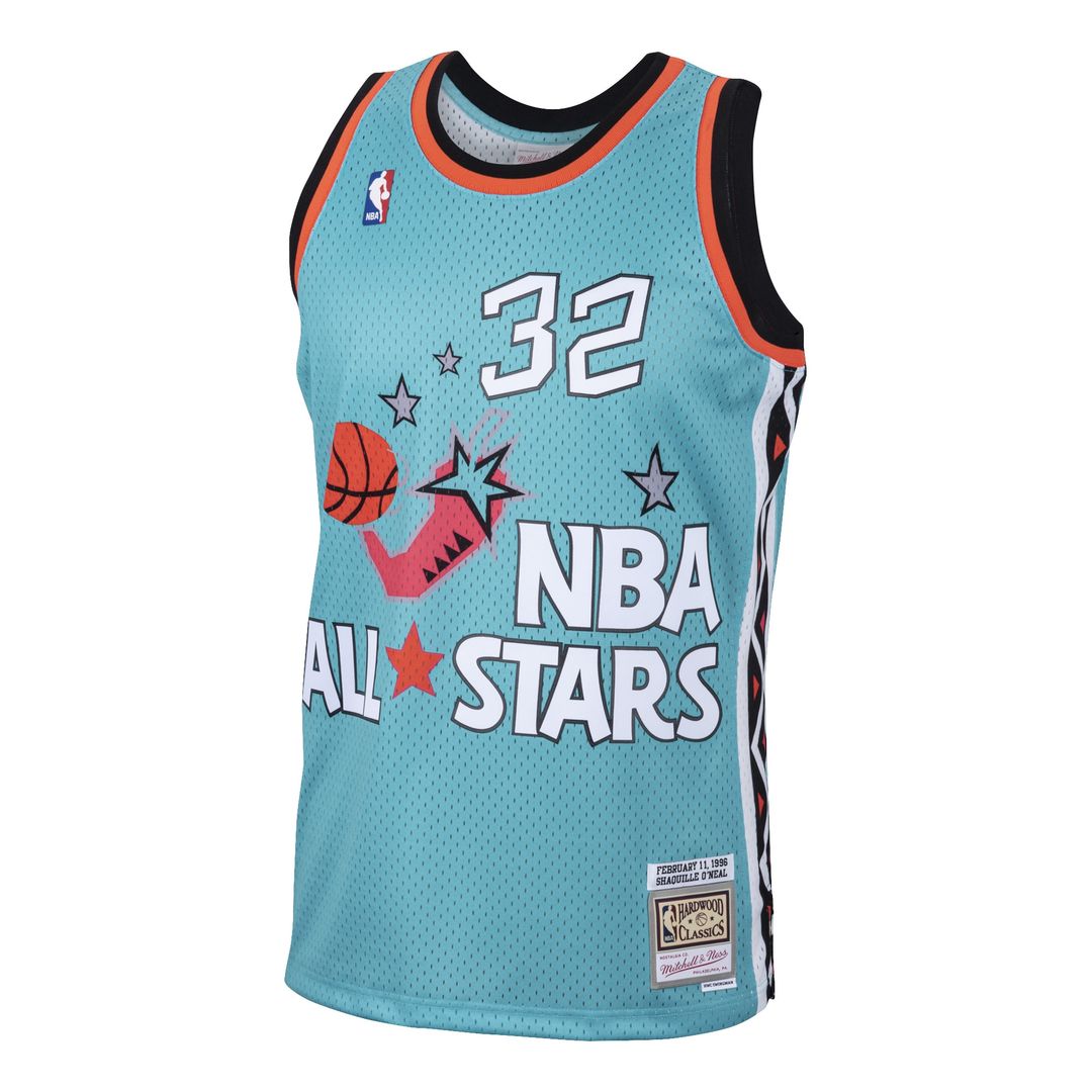 Shaquille O'Neal Mitchell & Ness Eastern Conference 1996 All - Star Hardwood Classics Swingman Jersey - Teal Team Jersey Sports Fan Apparel