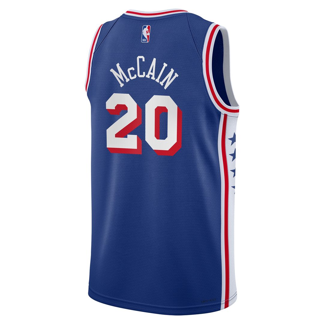 Philadelphia 76ers Jared McCain Nike Youth Swingman Jersey - Icon Edition - Royal Team Jersey Sports Fan Apparel