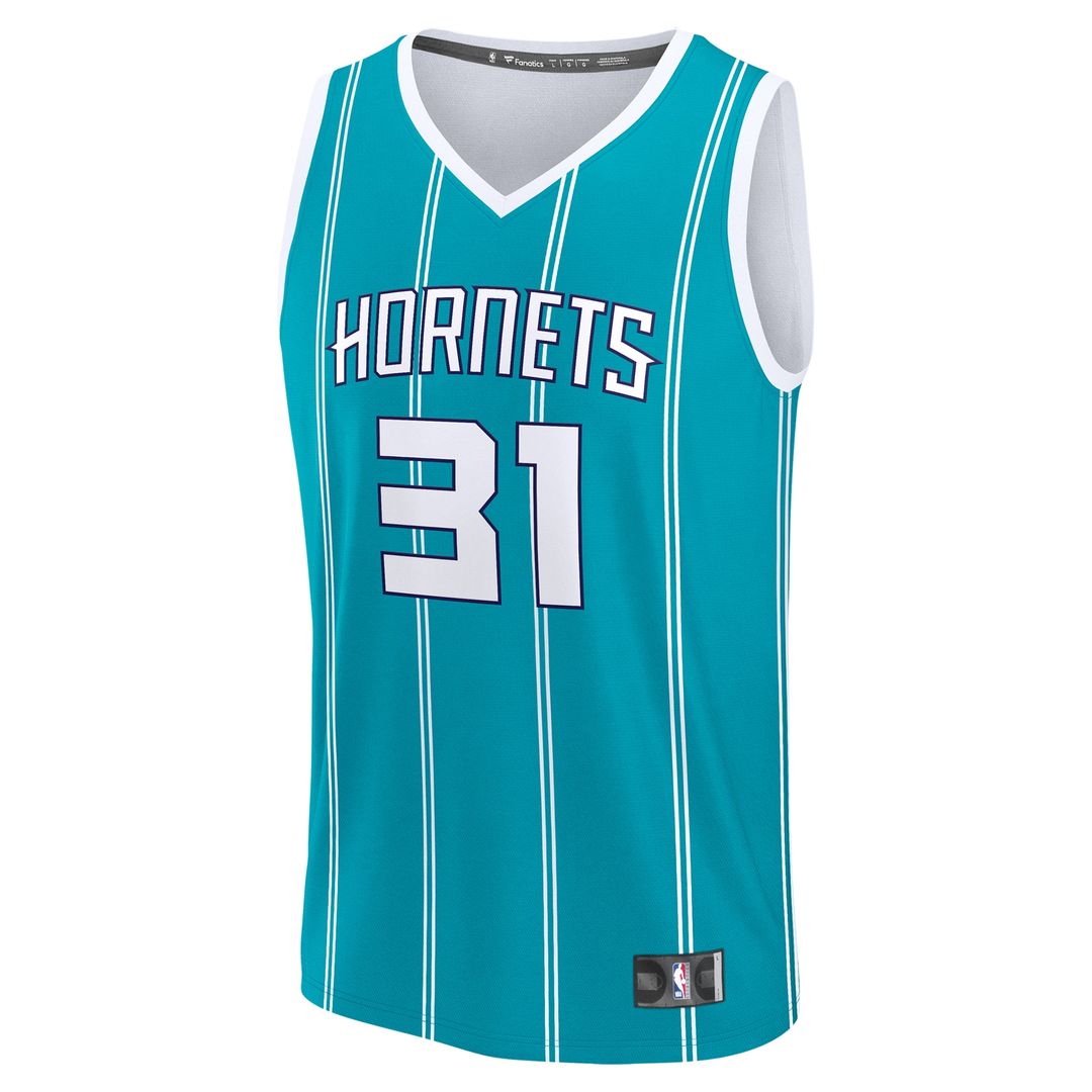 Charlotte Hornets Tidjane Salaun Fanatics 2024 NBA Draft Fast Break Player Jersey - Icon Edition - Teal Team Jersey Sports Fan Apparel
