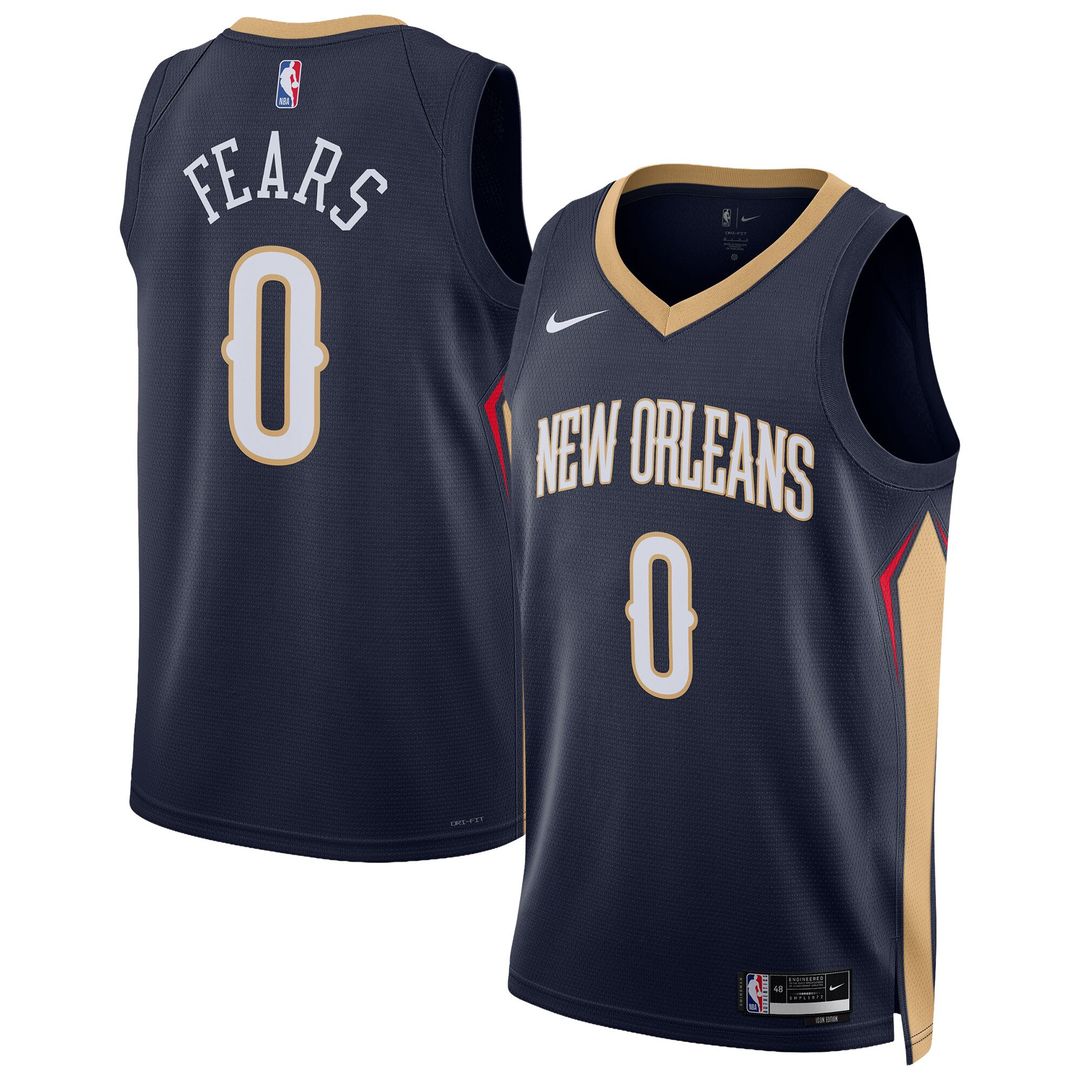 New Orleans Pelicans Jeremiah Fears Nike Unisex Swingman Jersey - Icon Edition - Navy Team Jersey Sports Fan Apparel