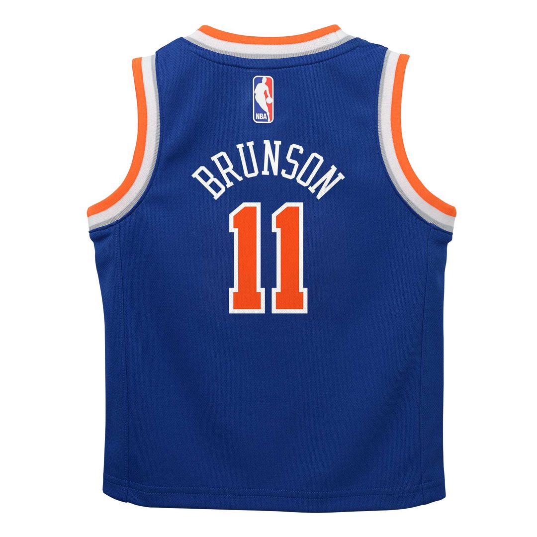 New York Knicks Jalen Brunson Nike Preschool Replica Swingman Jersey - Icon Edition - Blue Team Jersey Sports Fan Apparel