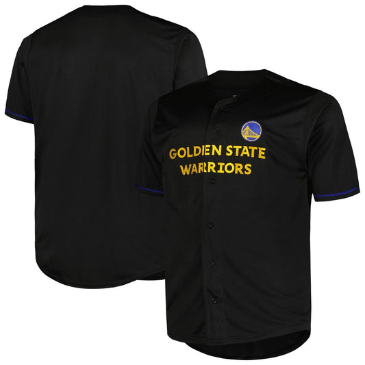 Golden State Warriors Profile Big & Tall Pop Jersey - Black Team Jersey Sports Fan Apparel