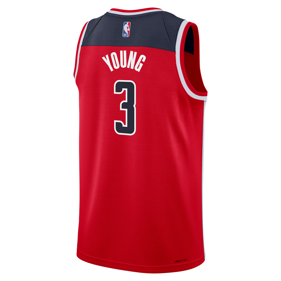 Washington Wizards Trae Young Nike Youth Swingman Jersey - Icon Edition - Red Team Jersey Sports Fan Apparel