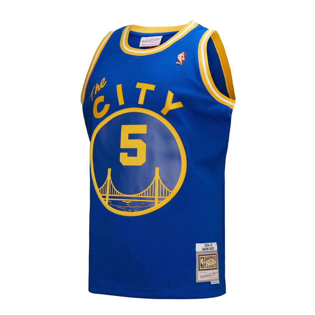 Golden State Warriors Baron Davis Mitchell & Ness Hardwood Classics 2004/05 Swingman Jersey - Royal Team Jersey Sports Fan Apparel