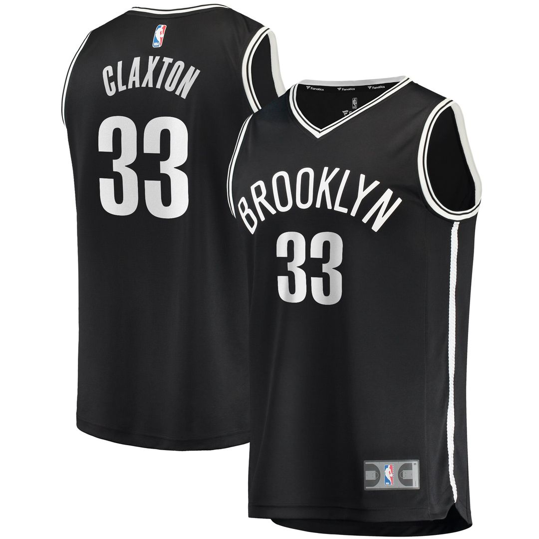 Brooklyn Nets Nicolas Claxton Fanatics Fast Break Player Jersey - Icon Edition - Black Team Jersey Sports Fan Apparel
