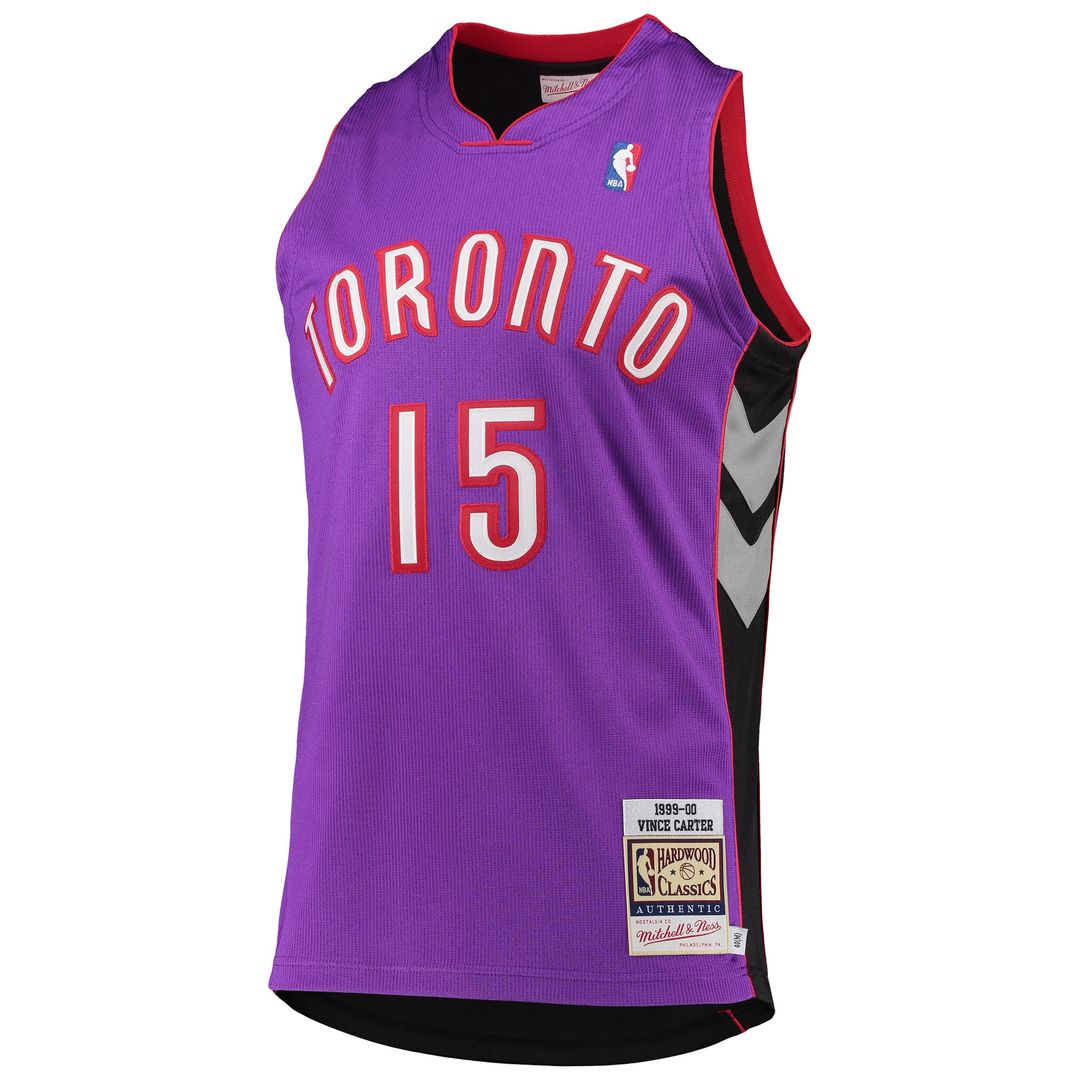Toronto Raptors Vince Carter Mitchell & Ness 1999/2000 Hardwood Classics Authentic Jersey - Purple Team Jersey Sports Fan Apparel