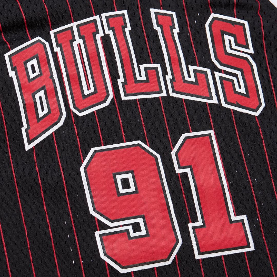 Chicago Bulls Dennis Rodman Youth 1995/96 Swingman Jersey - Black Team Jersey Sports Fan Apparel