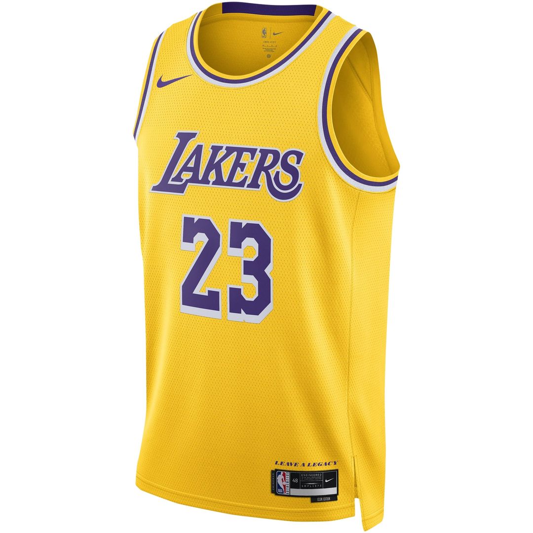 Los Angeles Lakers LeBron James Nike Unisex Swingman Jersey - Icon Edition - Gold Team Jersey Sports Fan Apparel