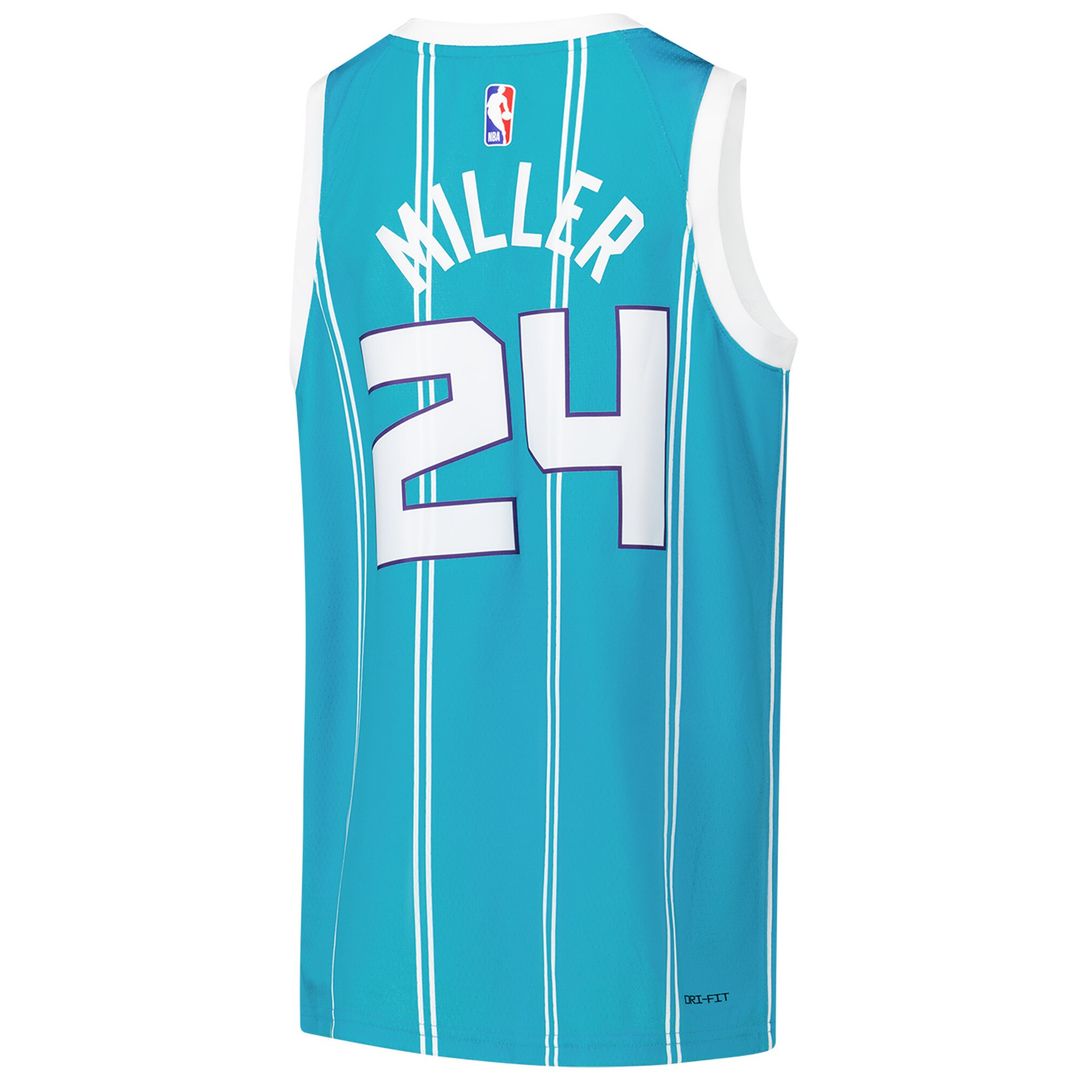 Charlotte Hornets Brandon Miller Nike Youth Swingman Jersey - Icon Edition - Teal Team Jersey Sports Fan Apparel