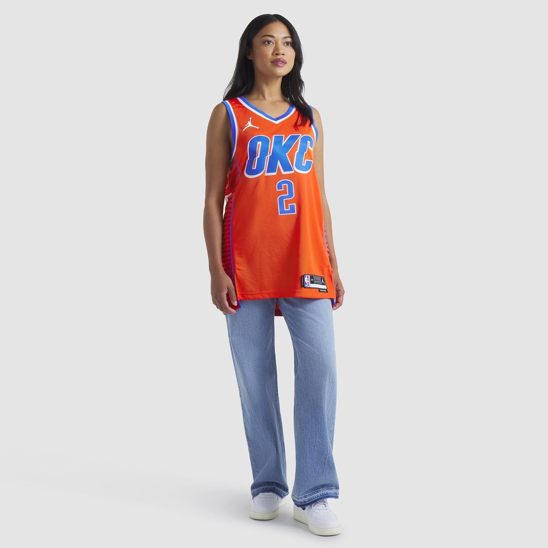 Oklahoma City Thunder Shai Gilgeous - Alexander Jordan Brand Unisex Swingman Jersey - Statement Edition - Orange Team Jersey Sports Fan Apparel