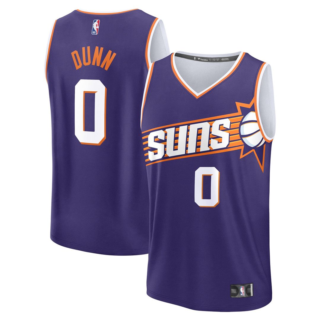 Phoenix Suns Ryan Dunn Fanatics Youth 2024 NBA Draft Fast Break Player Jersey - Icon Edition - Purple Team Jersey Sports Fan Apparel