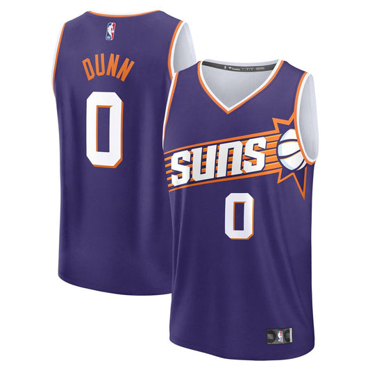 Phoenix Suns Ryan Dunn Fanatics Youth 2024 NBA Draft Fast Break Player Jersey - Icon Edition - Purple Team Jersey Sports Fan Apparel