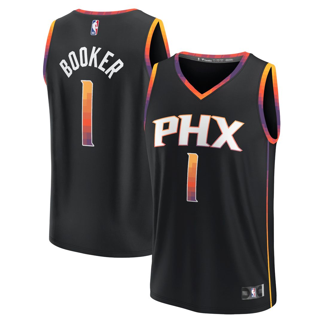 Phoenix Suns Devin Booker Fanatics Fast Break Replica Player Jersey - Statement Edition - Black Team Jersey Sports Fan Apparel