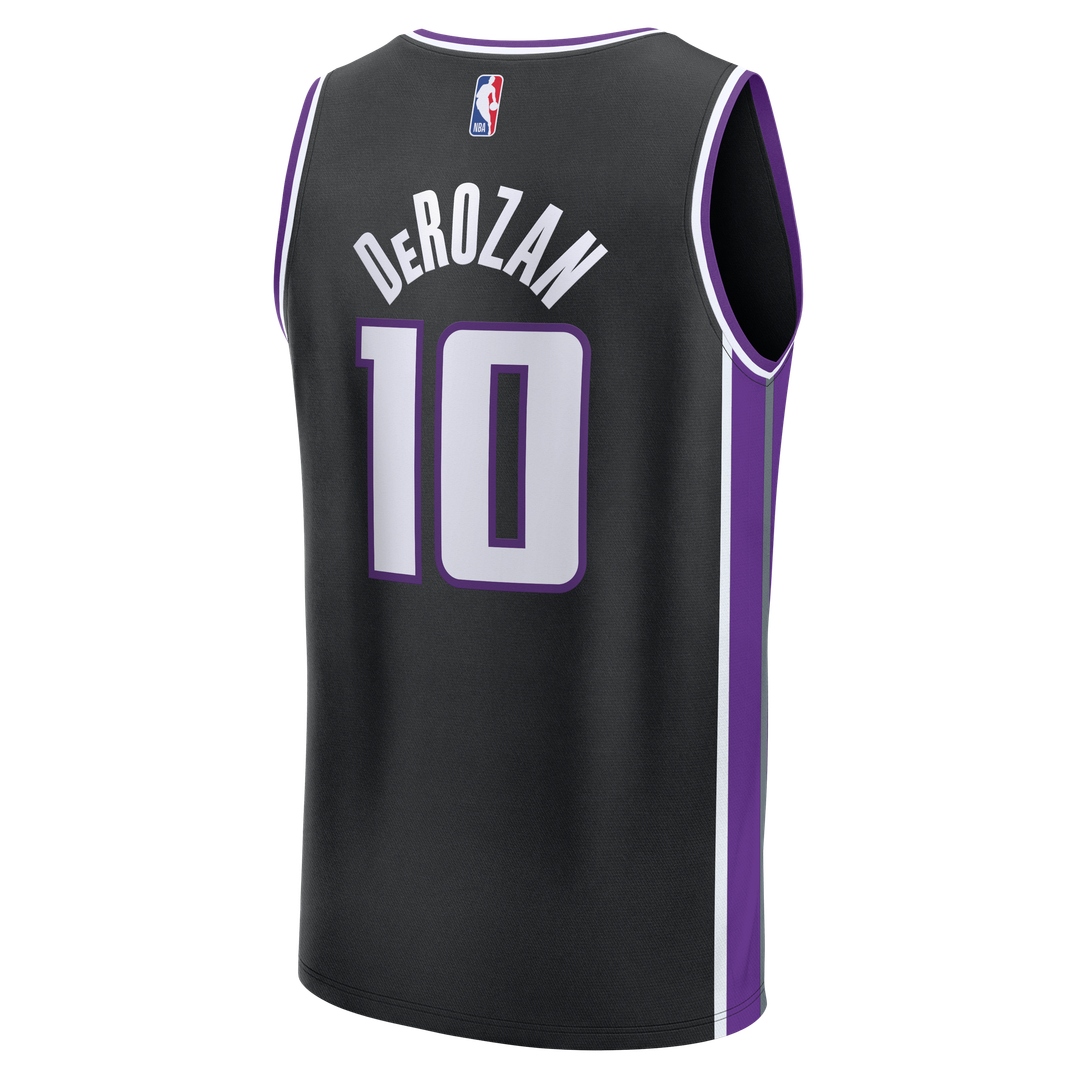 Sacramento Kings DeMar DeRozan Fanatics Fast Break Replica Player Jersey - Icon Edition - Black Team Jersey Sports Fan Apparel