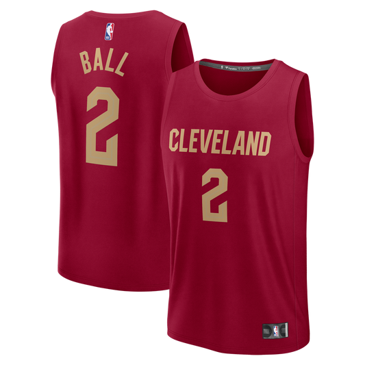 Cleveland Cavaliers Lonzo Ball Fanatics Fast Break Replica Jersey - Wine - Icon Edition Team Jersey Sports Fan Apparel