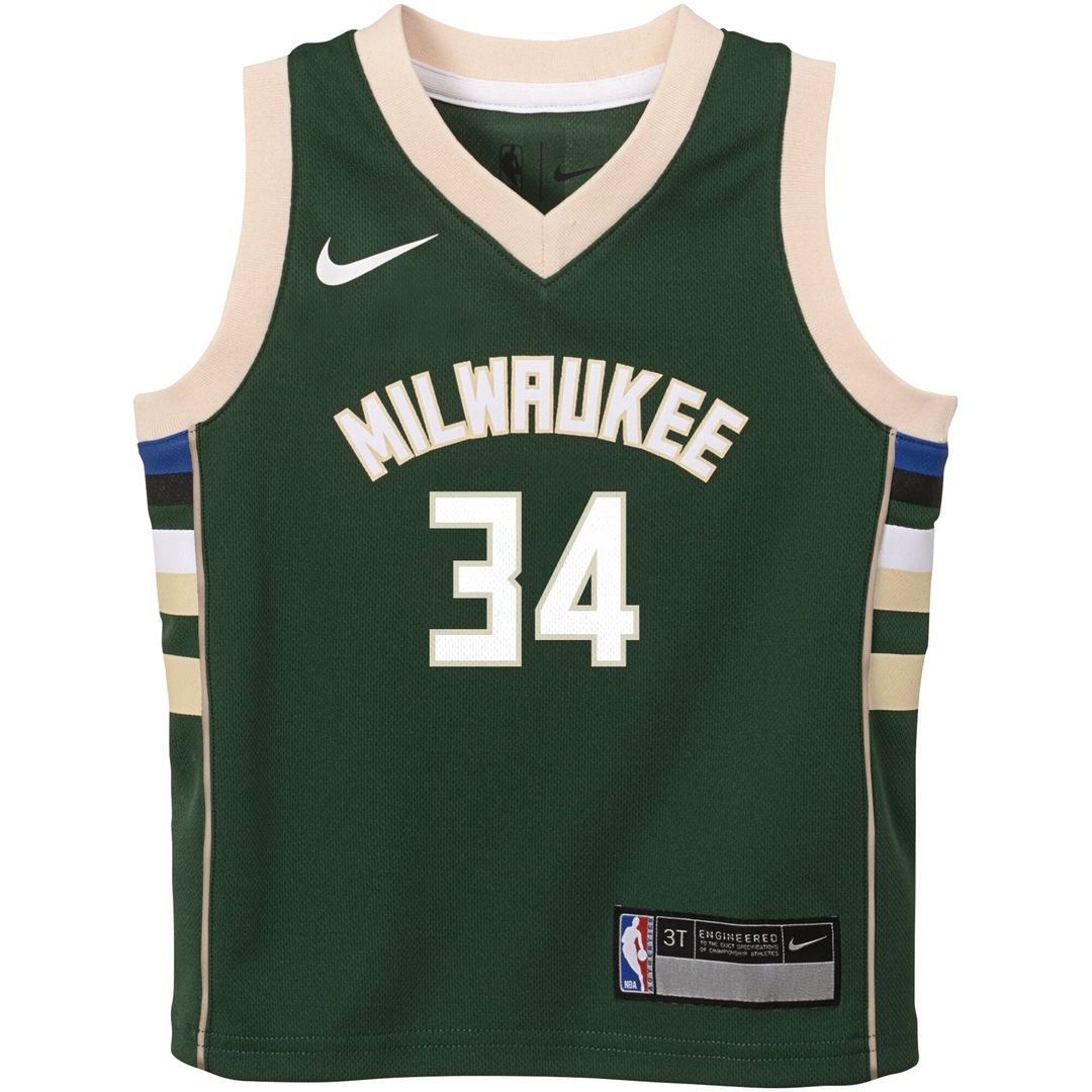 Milwaukee Bucks Giannis Antetokounmpo Nike Toddler Swingman Player Jersey - Icon Edition - Green Team Jersey Sports Fan Apparel