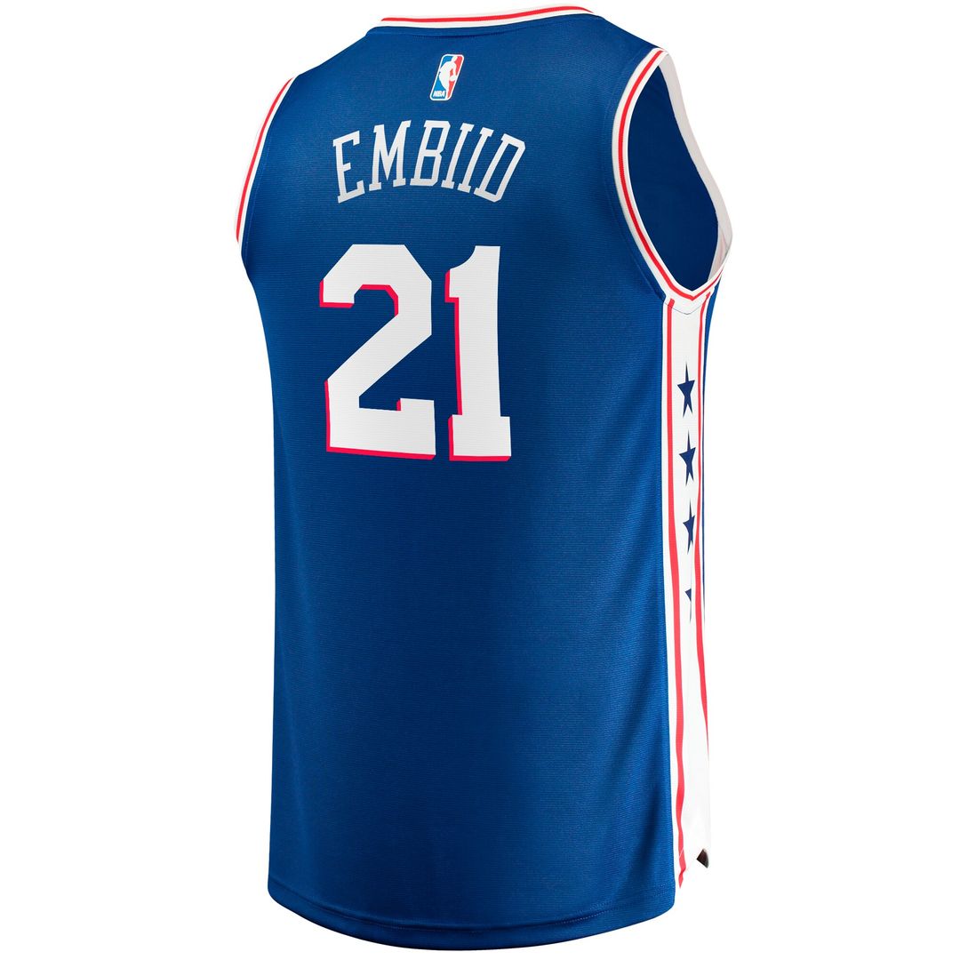 Philadelphia 76ers Joel Embiid Fanatics Big & Tall Fast Break Player Jersey - Royal - Icon Edition Team Jersey Sports Fan Apparel