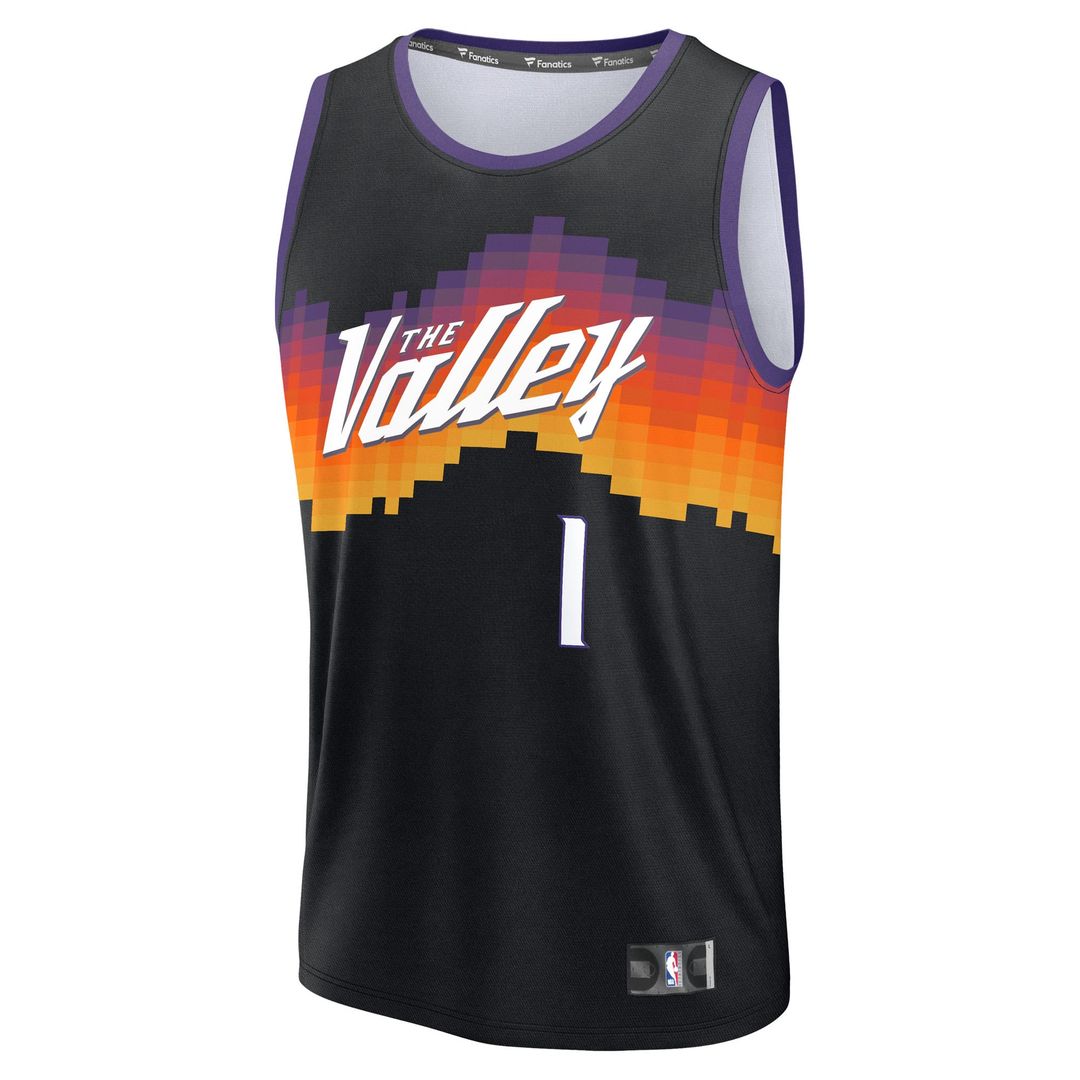 Phoenix Suns Devin Booker Fanatics Youth 2025/26 City Edition Fast Break Jersey - Black Team Jersey Sports Fan Apparel