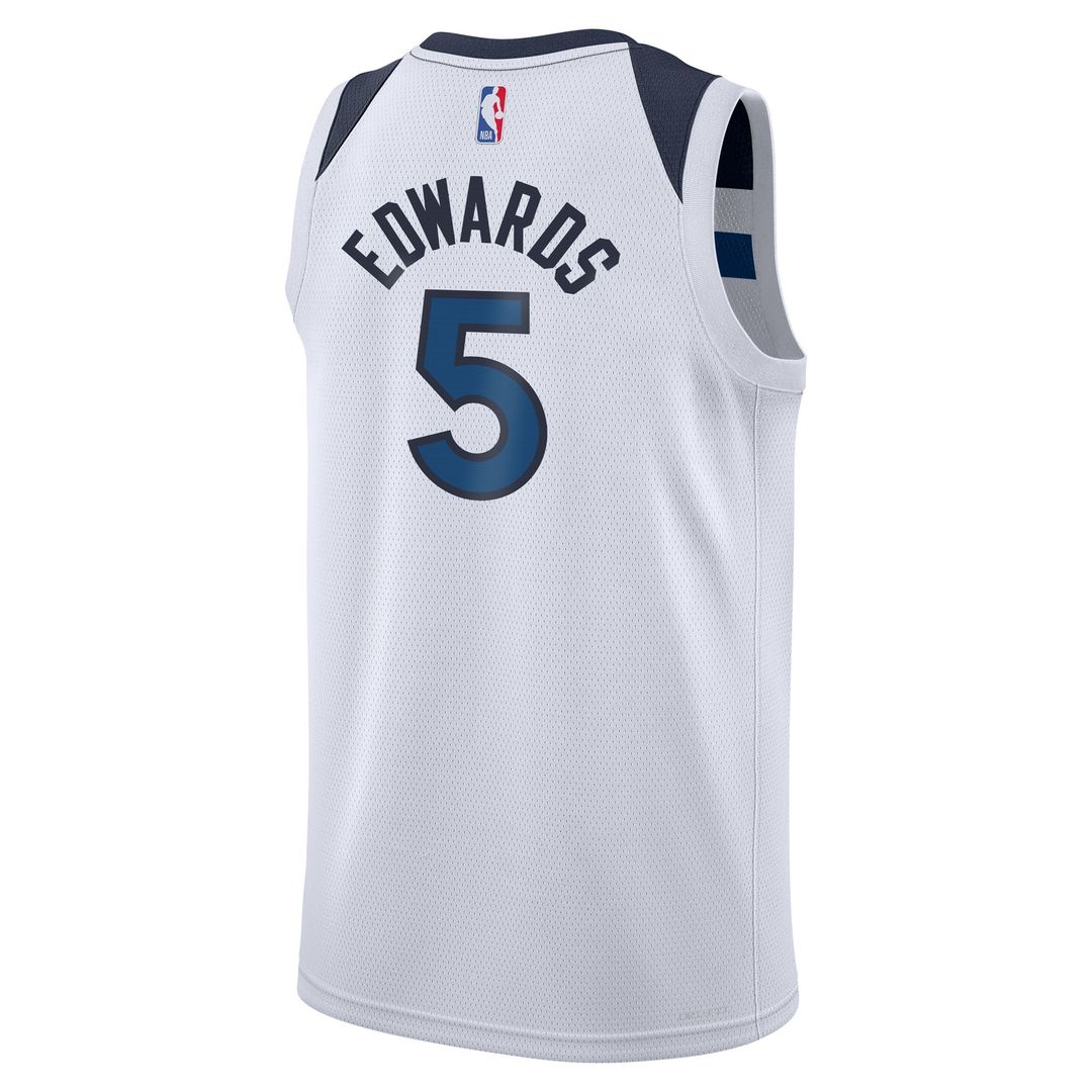 Minnesota Timberwolves Anthony Edwards Nike Youth Swingman Jersey - Association Edition - White Team Jersey Sports Fan Apparel