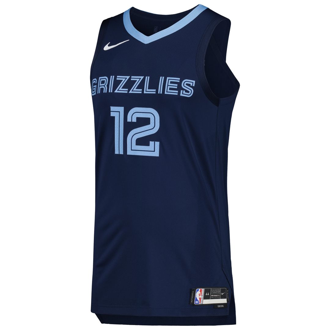Memphis Grizzlies Ja Morant Nike Authentic Jersey - Icon Edition - Navy Team Jersey Sports Fan Apparel