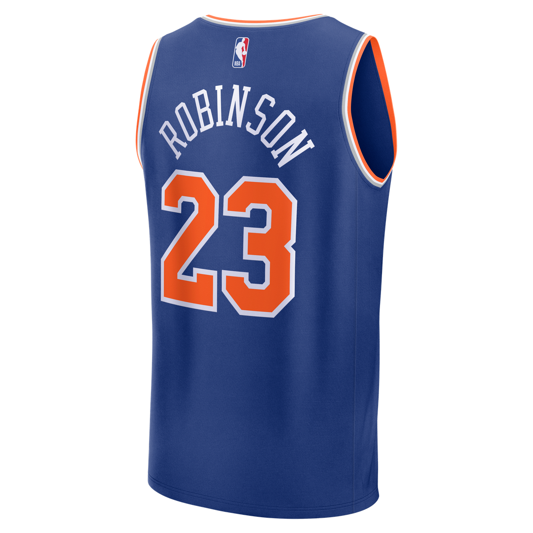 New York Knicks Mitchell Robinson Fanatics Youth Fast Break Replica Jersey - Blue - Icon Edition Team Jersey Sports Fan Apparel