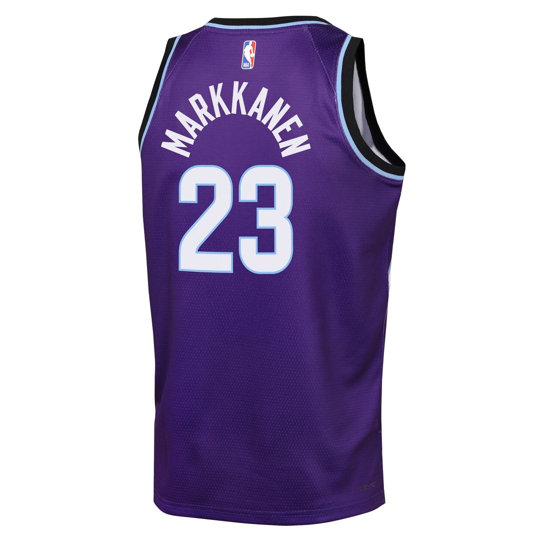 Utah Jazz Lauri Markkanen Nike Youth Icon Edition Swingman Jersey - Purple Team Jersey Sports Fan Apparel