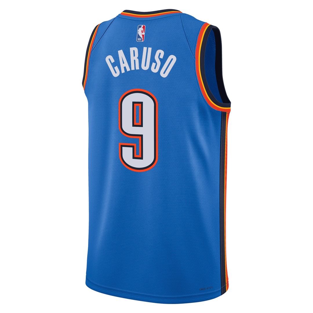 Oklahoma City Thunder Alex Caruso Nike Unisex Swingman Jersey - Icon Edition - Blue Team Jersey Sports Fan Apparel