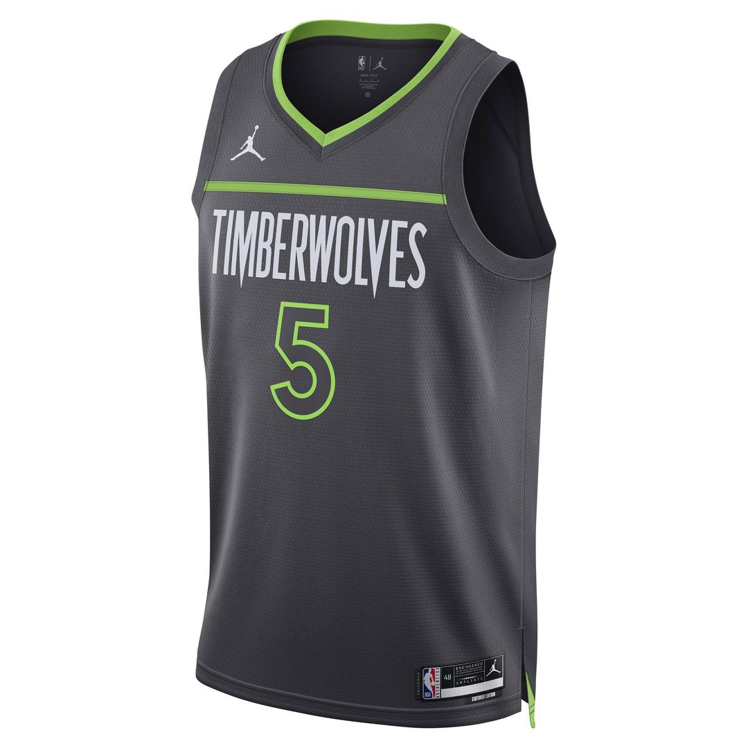 Minnesota Timberwolves Anthony Edwards Jordan Brand Unisex Swingman Jersey - Statement Edition - Charcoal Team Jersey Sports Fan Apparel