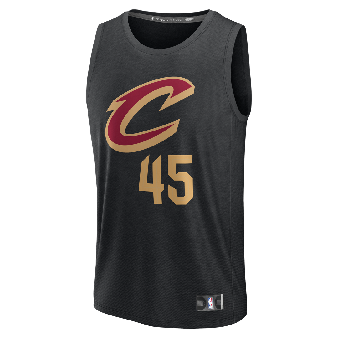 Cleveland Cavaliers Donovan Mitchell Fanatics Youth Fast Break Replica Jersey - Black - Statement Edition Team Jersey Sports Fan Apparel