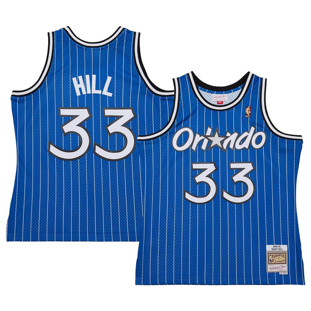 Orlando Magic Grant Hill Mitchell & Ness 2004/05 Hardwood Classics Swingman Jersey - Blue Team Jersey Sports Fan Apparel