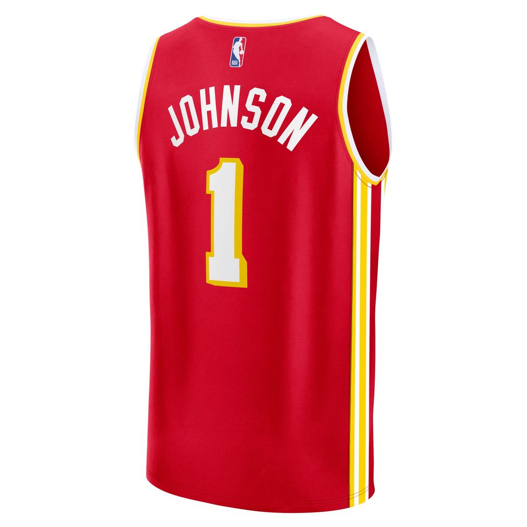 Atlanta Hawks Jalen Johnson Fanatics Fast Break Replica Jersey - Icon Edition - Red Team Jersey Sports Fan Apparel