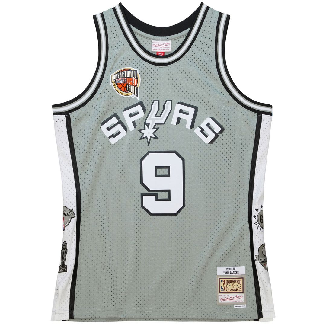San Antonio Spurs Tony Parker Mitchell & Ness Unisex Hall of Fame Class of 2023 Throwback Swingman Jersey - Gray Team Jersey Sports Fan Apparel