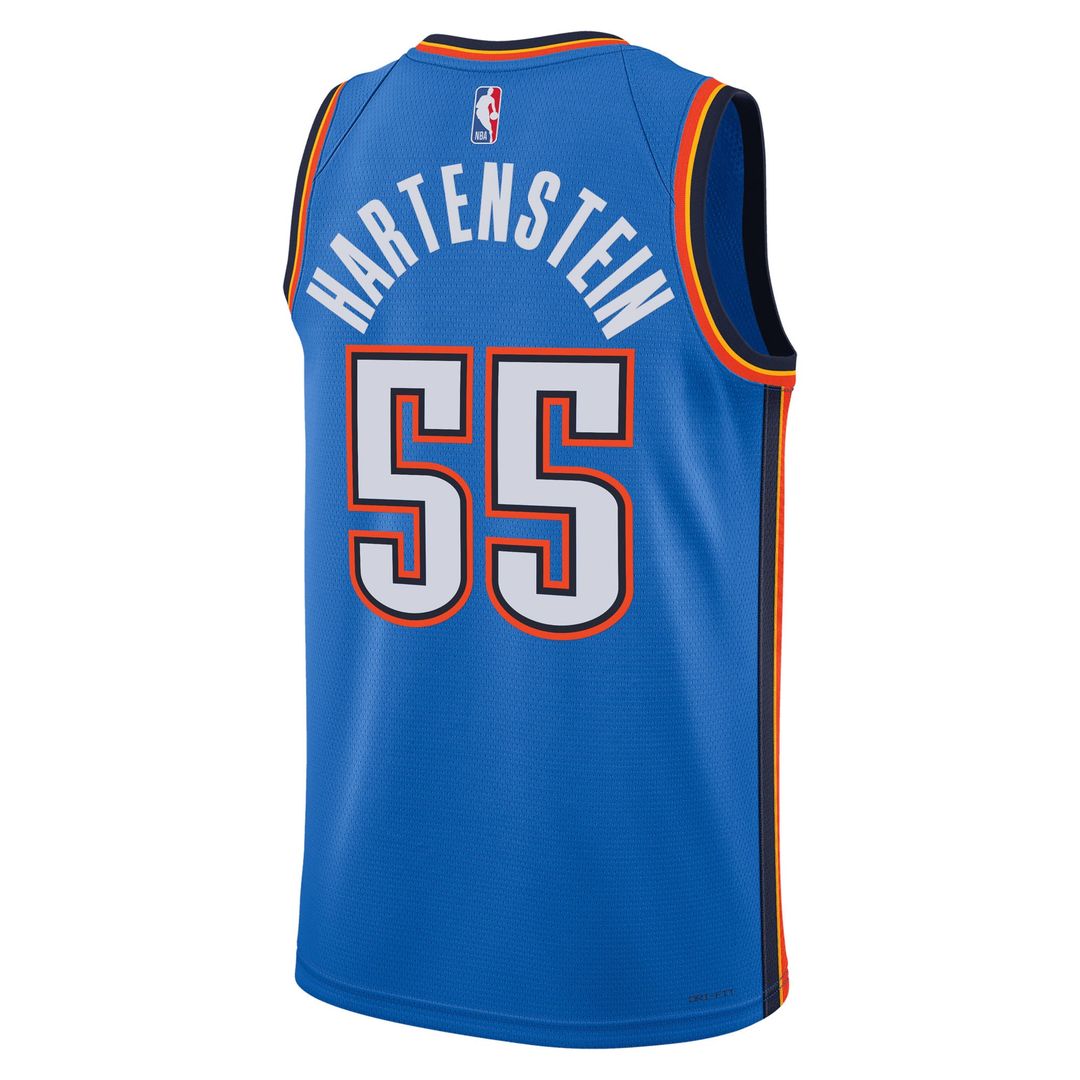Oklahoma City Thunder Isaiah Hartenstein Nike Unisex Swingman Player Jersey - Icon Edition - Blue Team Jersey Sports Fan Apparel