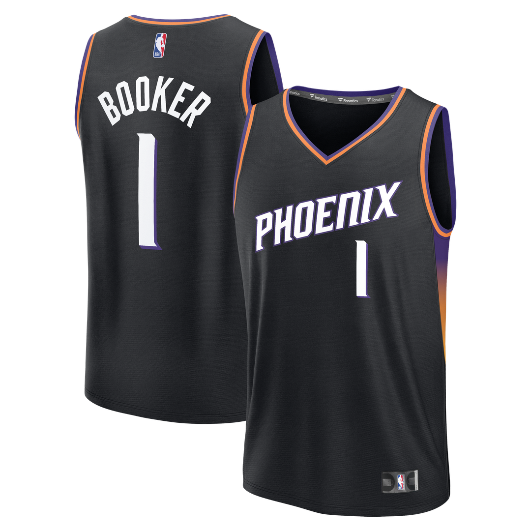Phoenix Suns Devin Booker Fanatics Fast Break Jersey - Statement Edition - Black Team Jersey Sports Fan Apparel