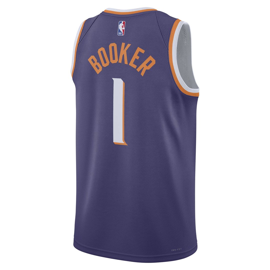 Phoenix Suns Devin Booker Nike Unisex Swingman Jersey - Icon Edition - Purple Team Jersey Sports Fan Apparel