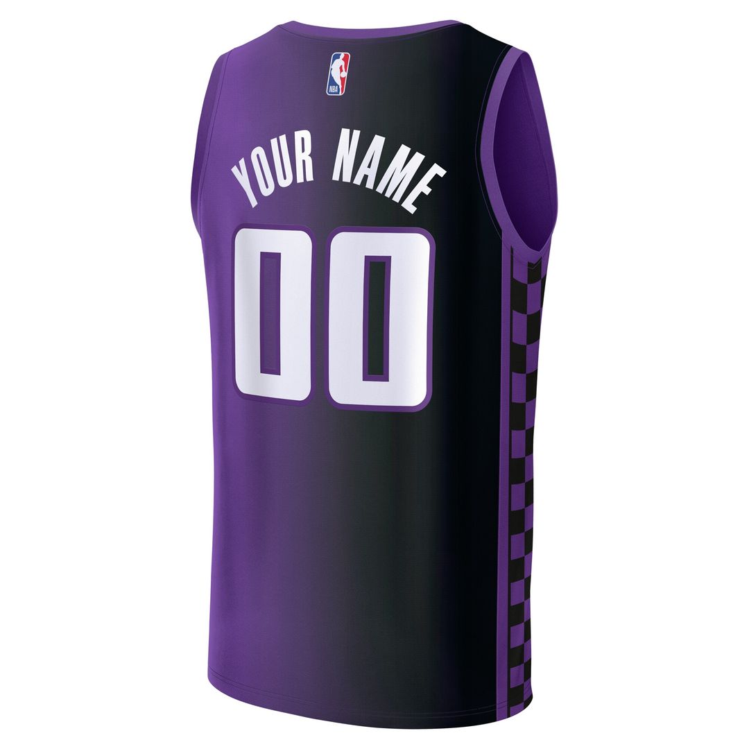 Sacramento Kings Fanatics Youth Fast Break Custom Replica Jersey - Purple - Statement Edition Team Jersey Sports Fan Apparel