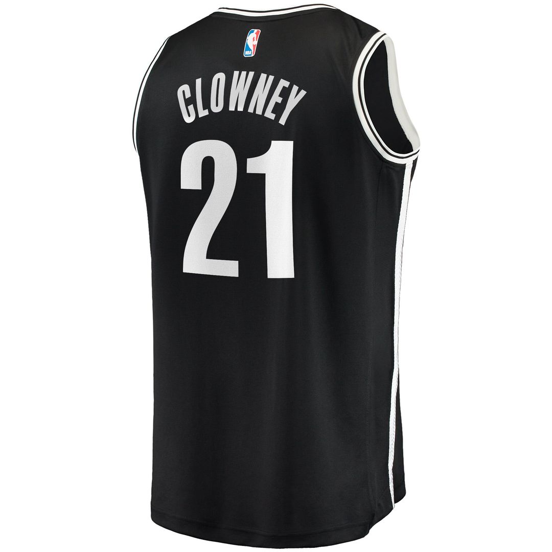 Brooklyn Nets Noah Clowney Fanatics Fast Break Replica Jersey - Icon Edition - Black Team Jersey Sports Fan Apparel