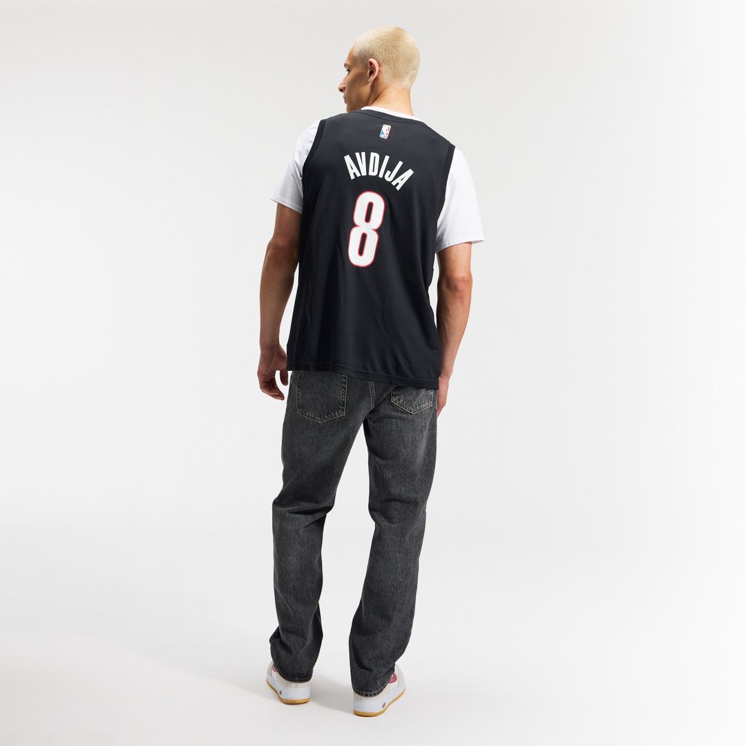 Portland Trail Blazers Deni Avdija Fanatics Fast Break Replica Jersey - Icon Edition - Black Team Jersey Sports Fan Apparel