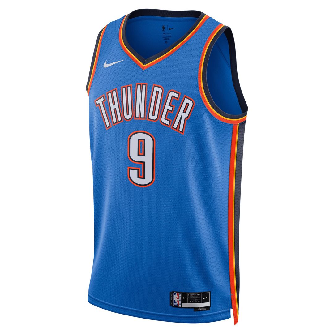 Oklahoma City Thunder Alex Caruso Nike Unisex Swingman Jersey - Icon Edition - Blue Team Jersey Sports Fan Apparel