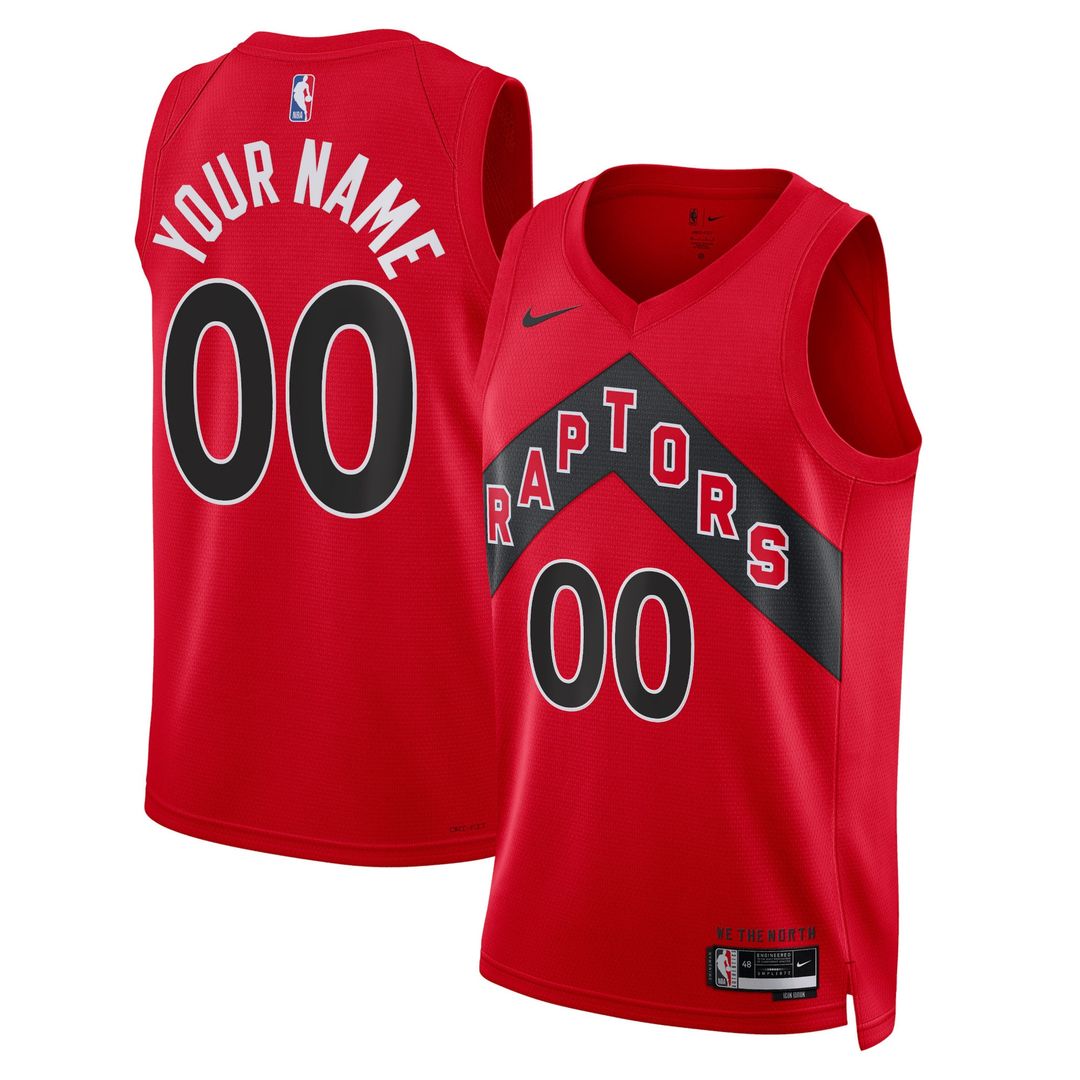 Toronto Raptors Nike Unisex Swingman Custom Jersey Red - Icon Edition Team Jersey Sports Fan Apparel