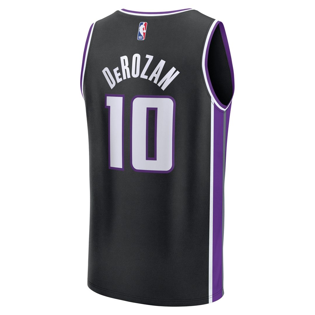 Sacramento Kings DeMar DeRozan Fanatics Youth Fast Break Replica Player Jersey - Icon Edition - Black Team Jersey Sports Fan Apparel