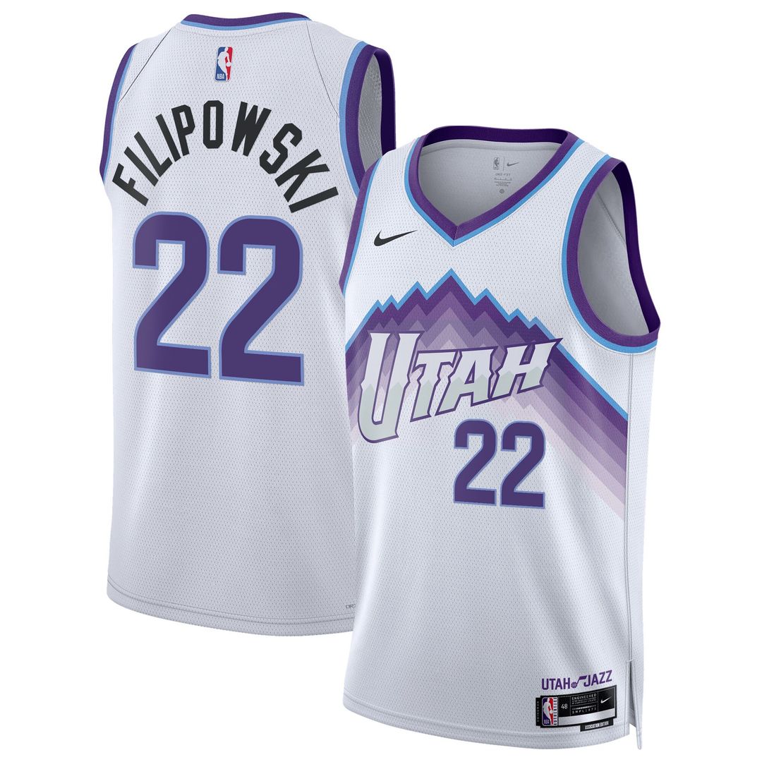 Utah Jazz Kyle Filipowski Nike Unisex Swingman Jersey - Association Edition - White Team Jersey Sports Fan Apparel