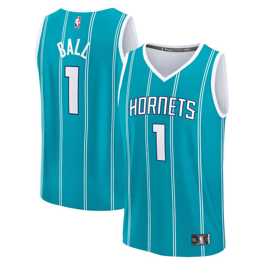 Charlotte Hornets LaMelo Ball Fanatics Fast Break Replica Player Jersey - Icon Edition - Teal Team Jersey Sports Fan Apparel