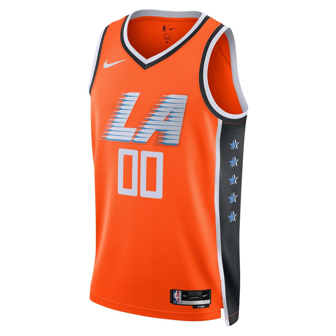 LA Clippers Nike Unisex 2025/26 City Edition Swingman Custom Jersey - Orange Team Jersey Sports Fan Apparel